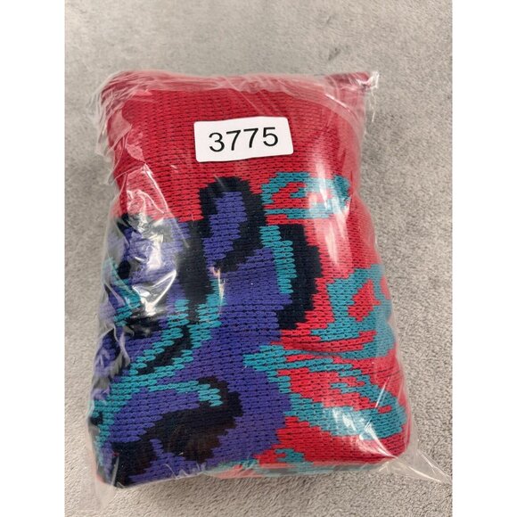 Vintage Erika womens L Floral Embroidered Knit Sweater Granny Core Boho Cottage - Picture 11 of 11